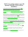 NEW!!! Texas all lines adjuster exam | 378  Questions with 100% Correct Answers GRADEDA+
