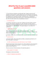ATLS Pre-Test & post exam2023-2024 questions and answers