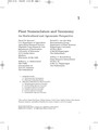 Plant Nomenclature and Taxonomy