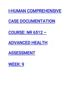 i-Human Comprehensive Case Documentation Course: NR 6512 – Advanced Health Assessment
