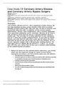Case 13 Coronary Artery Disease and Coronary Artery Bypass Surgery (CAD: CABG CASE STUDY)