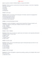 NURSING EXAM NCLEX PART 2 OF 2 - 100 MCQ ANSWERS FOR PRACTICE Diabetes Mellitus Nursing