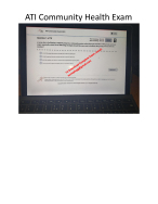 Actual ATI RN Community & Public Health Proctored Exam 2023–2025 NGN | 70 Real Screenshot Question Exam