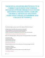 NR 283 FINAL EXAM