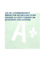 ATI PN COMPREHENSIVE PREDICTOR 2023 RETAKE GUIDE GRADED ALATEST VERSION 180 QUESTIONS AND ANSWERS