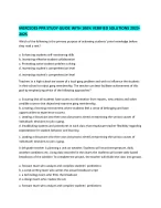 MERCEDES PPR STUDY GUIDE WITH 100% VERIFIED SOLUTIONS 2023 2025 - DocMerit