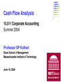 cash flow analysis