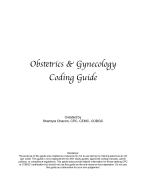 Obstetrics & Gynecology Medical Coding Guide - DocMerit