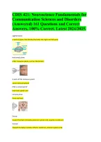 CDIS 421: Neuroscience Fundamentals for Communication Sciences and ...