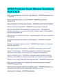 APEA Predictor Exam Missed Questions  Part 3 ALN