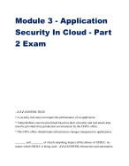 Module 3 - Application  Security In Cloud - Part  2 Exam