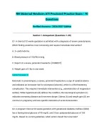 RN Maternal Newborn ATI Proctored Practice Exam 2026/2027 Edition | 70 Questions with Verified Answ