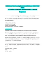 FINRA Securities Industry Essentials SIE Exam 2026/2027 Edition | 85 Practice Questions & Verified