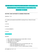 NLN NEX MATH COMPLETE STUDY BUNDLE PACKAGE - DocMerit