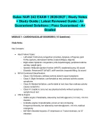 Galen NUR 242 EXAM 1 2026/2027 | Study Notes + Study Guide| Latest ...