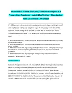 NR511 FINAL EXAM 2026/2027| Differential Diagnosis & Primary Care Practicum | Latest Q&A Verified |