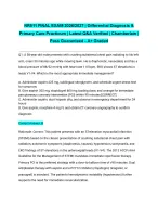 NR511 FINAL EXAM 2026/2027| Differential Diagnosis & Primary Care Practicum | Latest Q&A Verified |