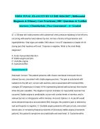 NR511 FINAL EXAM STUDY GUIDE 2026/2027| Differential Diagnosis & Primary Care Practicum | 200+ Ques