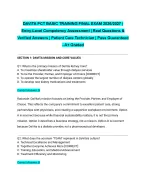 DAVITA PCT BASIC TRAINING FINAL EXAM 2026/2027| Entry-Level Competency Assessment | Real Questions
