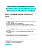 DAVITA PCT FINAL EXAM STUDY GUIDE 2026/2027| Comprehensive Review | Questions & Verified Answers |