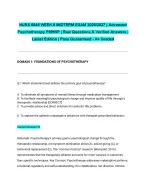 NURS 6645 WEEK 6 MIDTERM EXAM 2026/2027| Advanced Psychotherapy PMHNP | Real Questions & Verified A