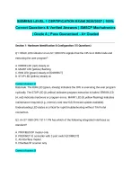 SIEMENS LEVEL 1 CERTIFICATION EXAM 2026/2027| 100% Correct Questions & Verified Answers | SMSCP Mec