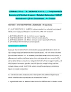 SIEMENS LEVEL 1 EXAM PREP 2026/2027| Comprehensive Questions & Verified Answers | Detailed Rational