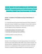 NR 546 / NR546 PSYCHOPHARMACOLOGY MIDTERM EXAM 2026/2027| Complete Questions & Verified Answers | C