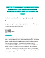 CNA CHAPTER 5 EXAM QUESTIONS 2026/2027 | Revised Answers | OSHA & CDC Aligned | Verified Content &