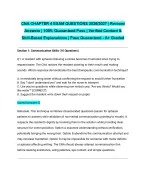 CNA CHAPTER 4 EXAM QUESTIONS 2026/2027 | Revised Answers| 100% Guaranteed Pass | Verified Content &