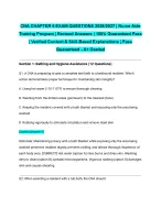 CNA CHAPTER 6 EXAM QUESTIONS 2026/2027| Nurse Aide Training Program | Revised Answers | 100% Guaran