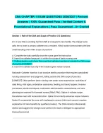 CNA CHAPTER 1 EXAM QUESTIONS 2026/2027| Revised Answers | 100% Guaranteed Pass | Verified Content &