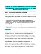 NR599/NR 599 WEEK 4 MIDTERM EXAM SUMMER 2026/2027| Actual Questions with Verified Solutions | NEW!!