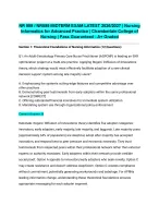 NR 599 / NR599 MIDTERM EXAM LATEST 2026/2027| Nursing Informatics for Advanced Practice | Chamberla