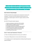 CRCR STUDY GUIDE 2026/2027| Comprehensive Study Questions with Verified Answers | HFMA Certified Re