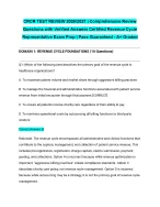 CRCR TEST REVIEW 2026/2027| Comprehensive Review Questions with Verified Answers | Certified Revenu
