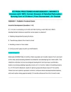 ATI PEDS PROCTORED EXAM 2026/2027| NEWEST 3 Versions with Complete Rationales | Nursing Care of Chi