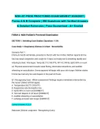 NGN ATI PEDS PROCTORED EXAM NEWEST 2026/2027| Forms A & B Complete | 250 Questions with Verified An