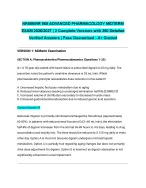 NR565/NR 565 ADVANCED PHARMACOLOGY MIDTERM EXAM 2026/2027| 2 Complete Versions with 350 Detailed Ve