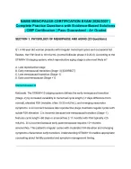 NAMS MENOPAUSE CERTIFICATION EXAM 2026/2027| Complete Practice Questions with Evidence-Based Soluti