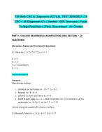 TSI Math CRC & Diagnostic ACTUAL TEST 2026/2027 |20 CRC + 48 Diagnostic Q's | Verified 100% Accurac