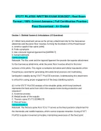 STOTT PILATES WRITTEN EXAM 2026/2027| Real Exam Format | 100% Correct Answers | Full Certification