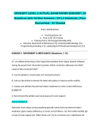 CROSSFIT LEVEL 2 ACTUAL EXAM PAPER 2026/2027| 54 Questions with Verified Answers | CF-L2 Standards