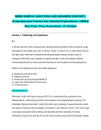 NBME SAMPLE QUESTIONS AND ANSWERS 2026/2027| Comprehensive Practice Set | Detailed Explanations | U