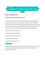 STEP 2 CK NBME REVIEW QUESTIONS AND ANSWERS 2026/2027| Latest Update | Complete Solution with Detai