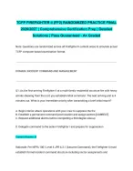 TCFP FIREFIGHTER II (FF2) RANDOMIZED PRACTICE FINAL 2026/2027| Comprehensive Certification Prep | D