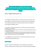 TCFP EXAM 2026/2027 A+ SOLUTION GUIDE| Comprehensive Questions and Answers | Complete Test Bank | T