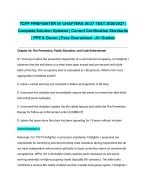 TCFP FIREFIGHTER I/II CHAPTERS 36-37 TEST 2026/2027 |Complete Solution Updated | Current Certificat