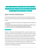 TCFP FIREFIGHTER I/II CHAPTERS 18-21 TEST 2026/2027| Complete Solution Updated | Current Certificat