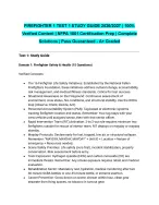 FIREFIGHTER 1 TEST 1 STUDY GUIDE 2026/2027| 100% Verified Content | NFPA 1001 Certification Prep |